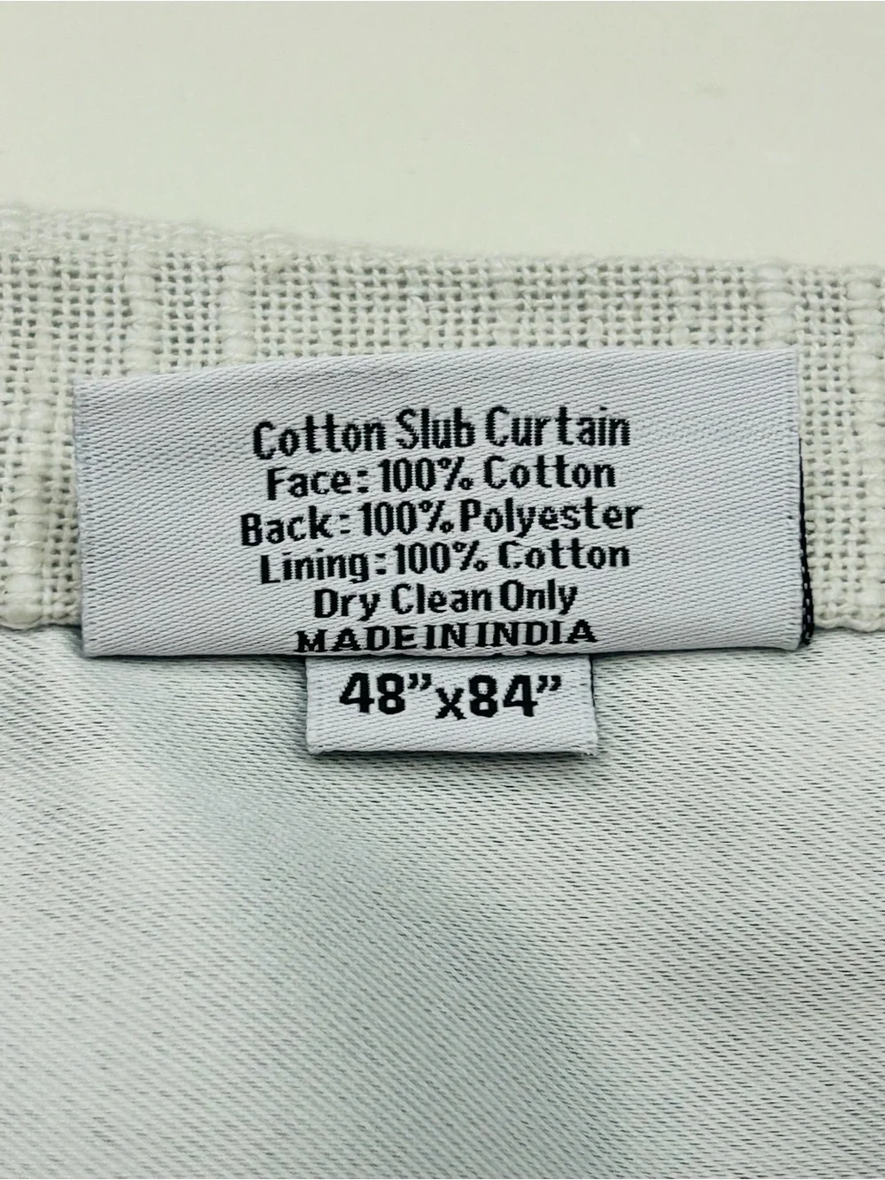 NWT QUINCE Set Of 2 48x84 Cotton Slub Room Darkening Curtains Cloud 9720